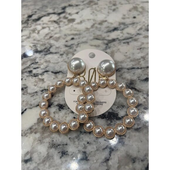 8 Other Reasons Gorg Hoops Gold Womens Size OS - Picture 4 of 8